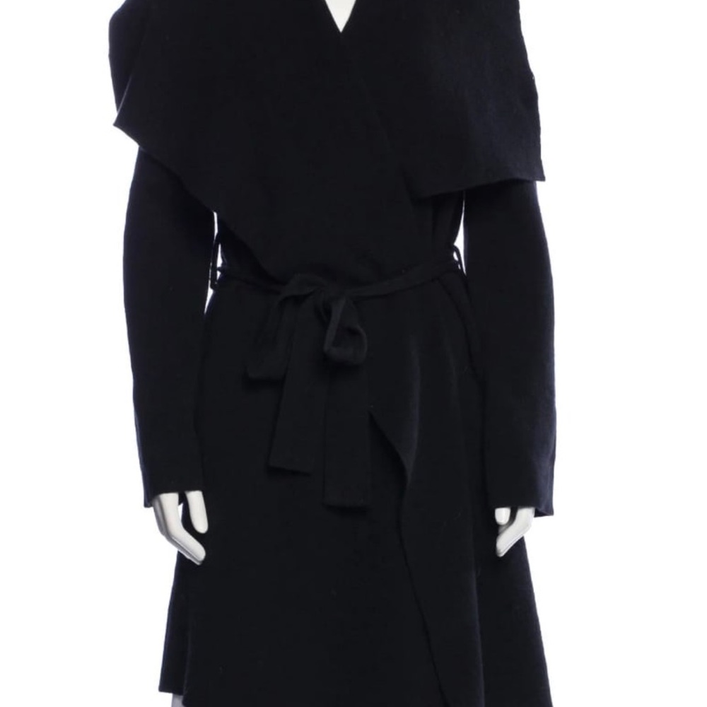 Cuyana cashmere  Black Wrap Coat